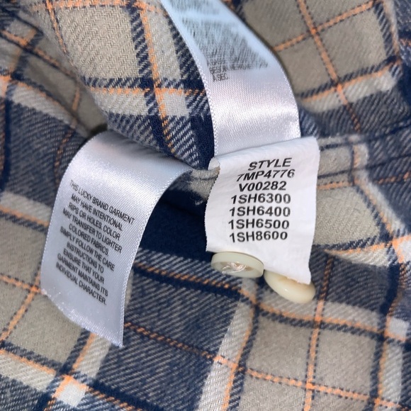 Lucky Brand Plaid Flannel Button Down - Picture 9 of 11
